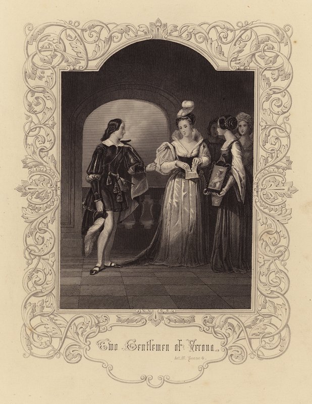 Shakespeare: Zwei Herren aus Verona, Akt IV, Szene 4 von English School