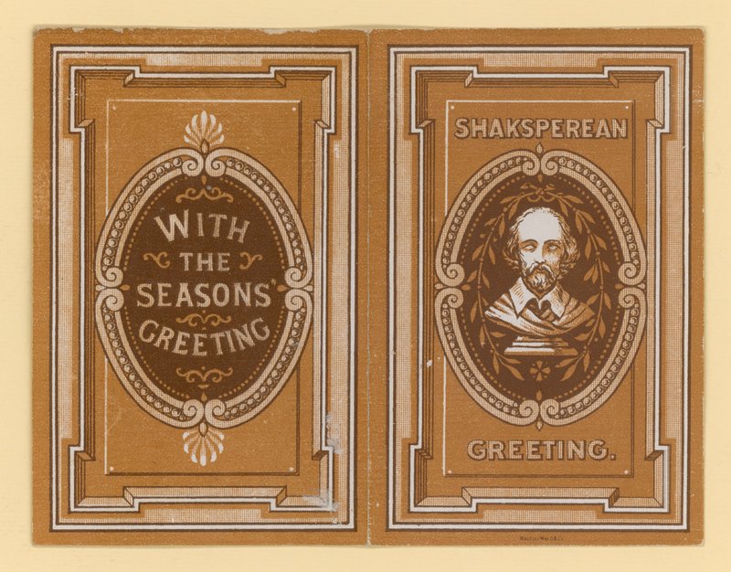 Shakespeares Grußkarte von English School