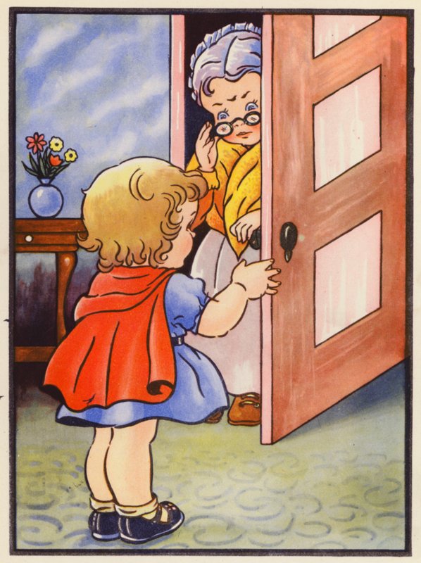 Sie sagt ihrer Großmutter, dass es sicher ist herauszukommen von English School