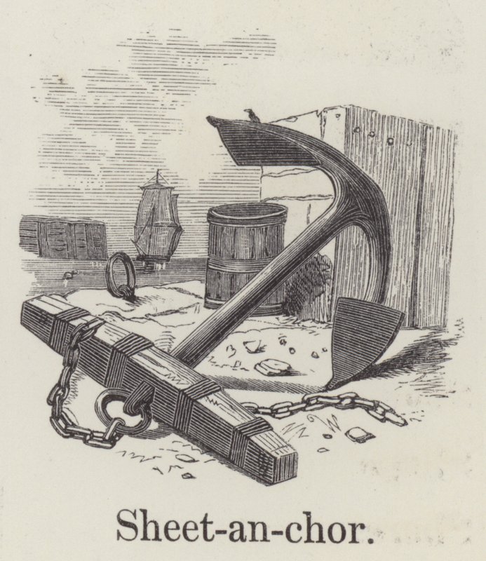 Hauptanker (Gravur) von English School