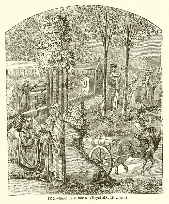 Schießen auf Butts von English School