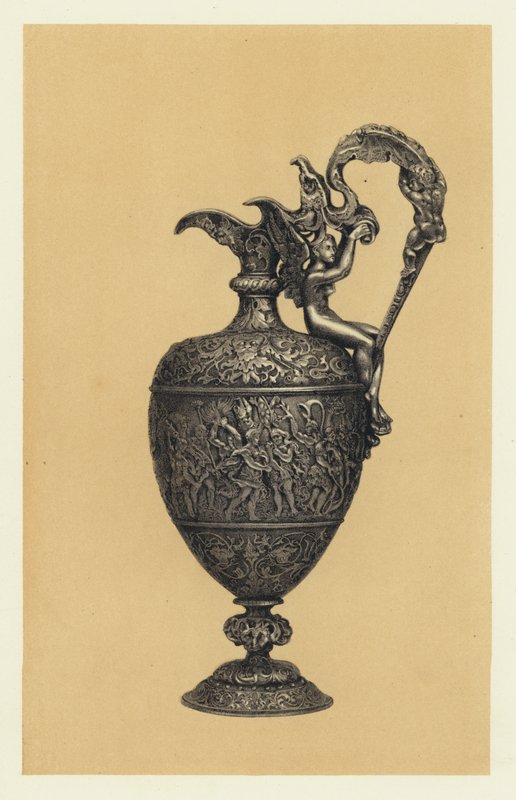 Silberkanne, in Repoussé ausgeführt von Vechte für Messrs Hunt und Roskell von English School
