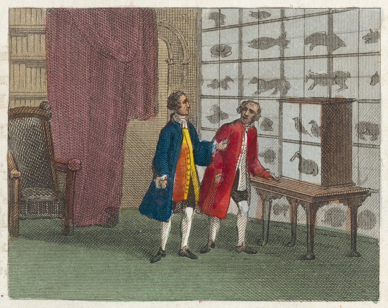 Sir Hans Sloanes Museum (farbige Gravur) von English School
