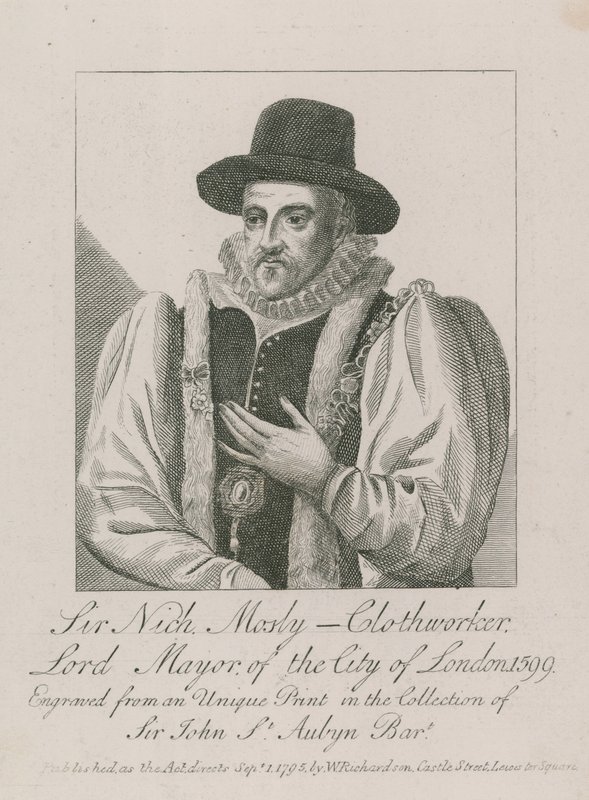 Sir Nicholas Mosley, Tuchmacher, Lord Mayor von London, 1599 von English School