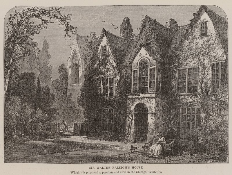 Das Haus von Sir Walter Raleigh von English School