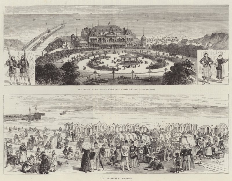 Skizzen von Boulogne (Gravur) von English School