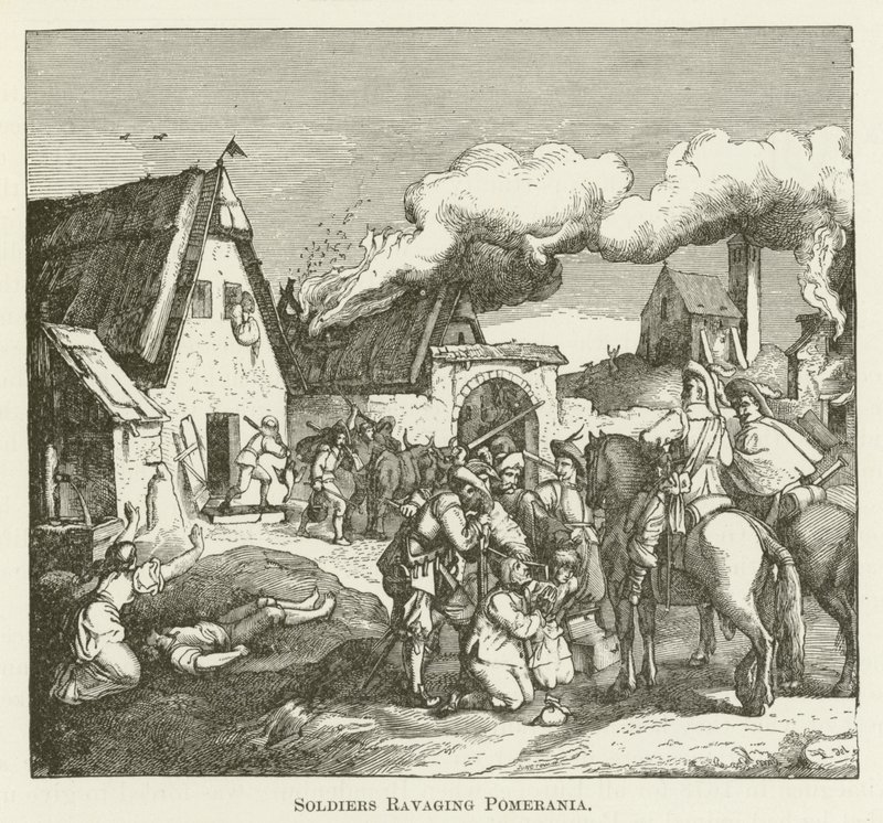 Soldaten verwüsten Pommern von English School