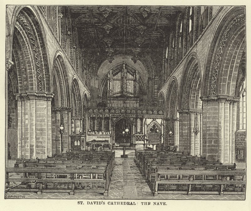 Kathedrale von St. Davids, das Kirchenschiff von English School