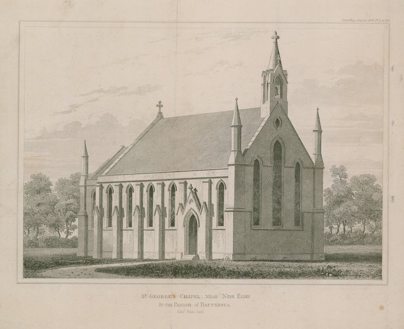 St. Georgs Kapelle, nahe Nine Elms, Battersea von English School