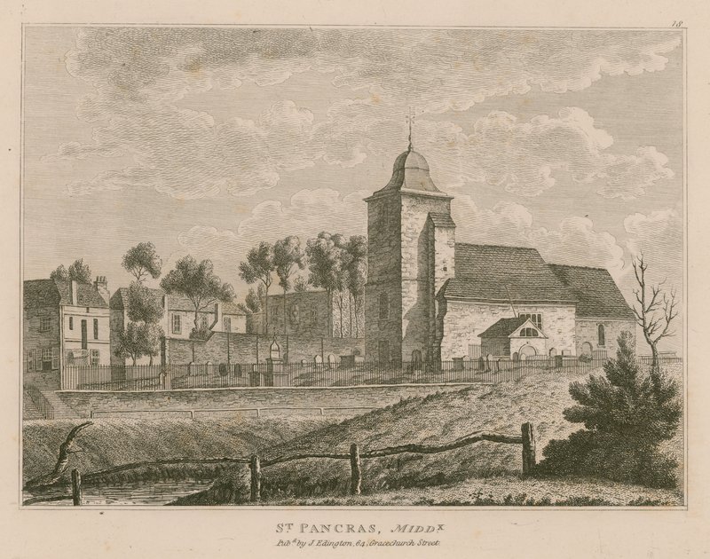 St. Pancras Kirche, London, Middlesex von English School