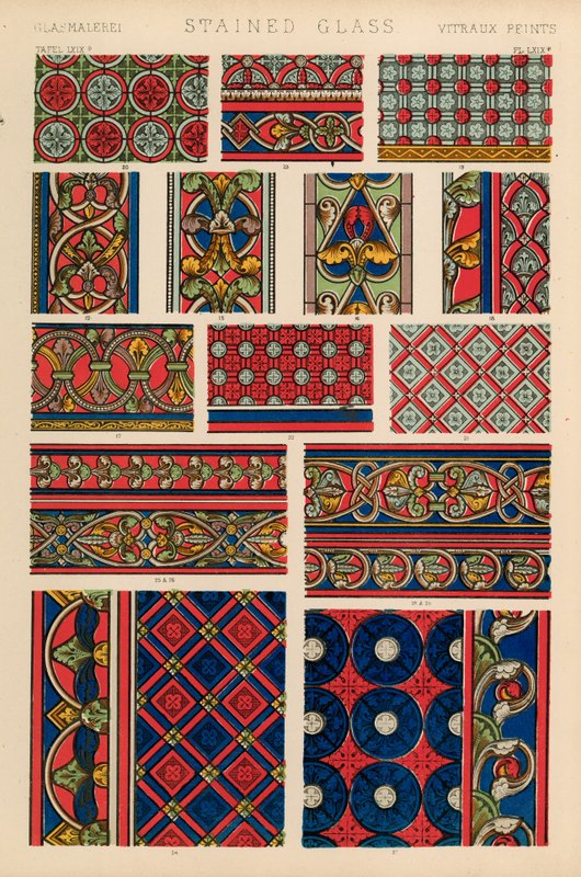 Buntglas von English School