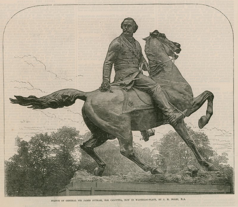 Statue von General Sir James Outram, für Kalkutta, jetzt am Waterloo Place von English School