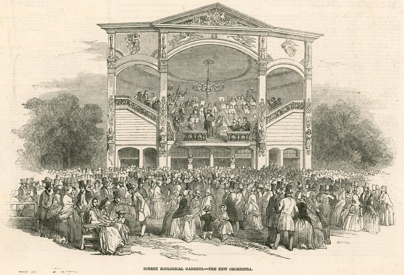 Surrey Zoologische Gärten, Kennington, London: das neue Orchester von English School