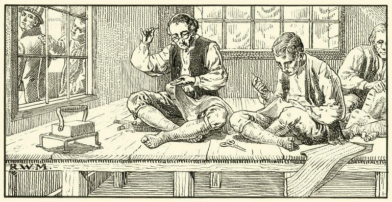 Schneider - Ende des 18. Jahrhunderts von English School