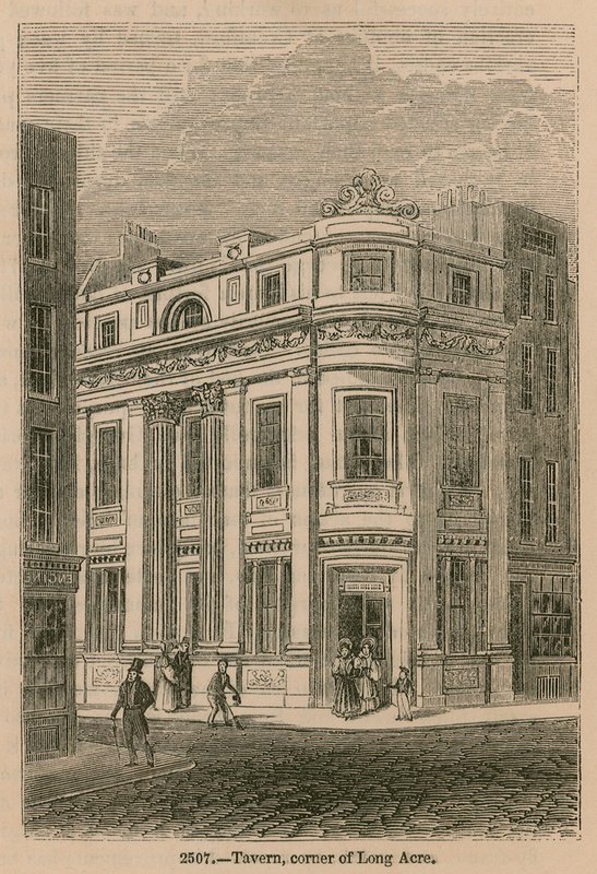 Taverne, Ecke Long Acre, London von English School