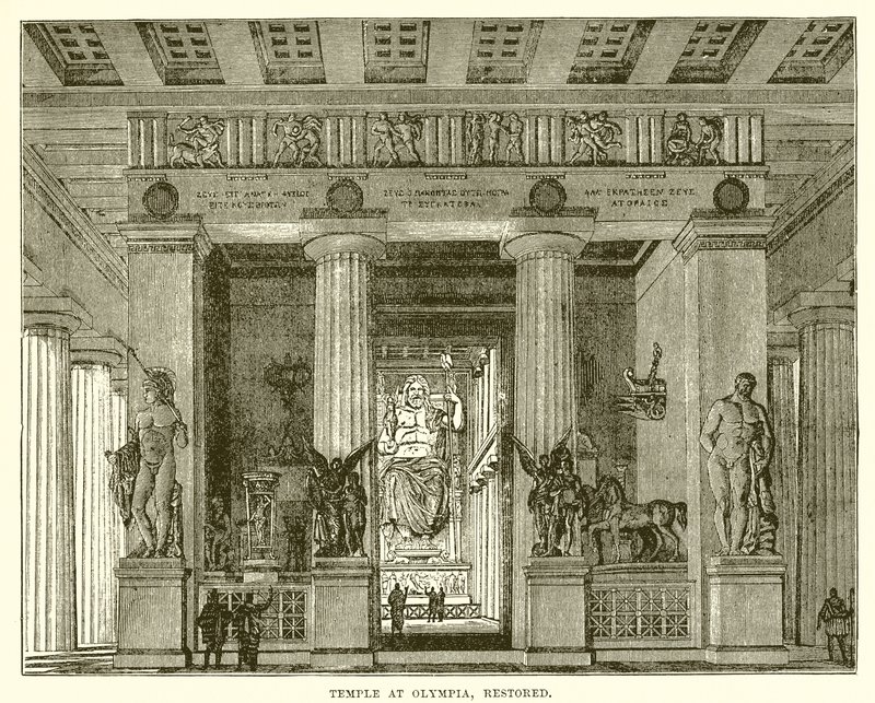 Tempel in Olympia, restauriert von English School
