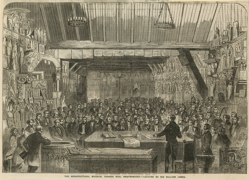 Das Architekturmuseum, Cannon Row, Westminster - Vortrag von Sir William James von English School