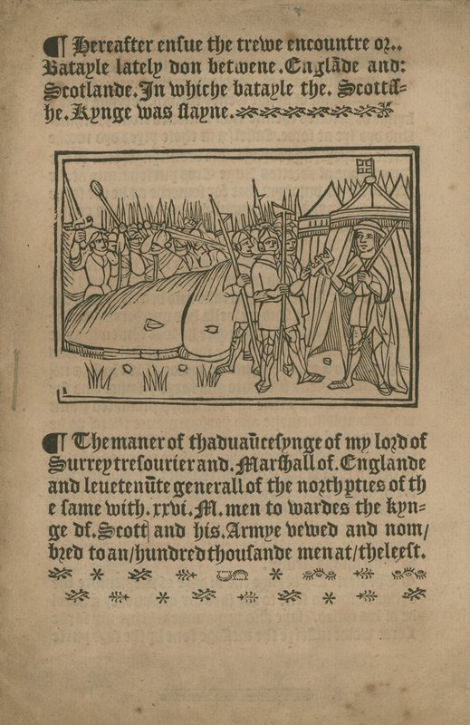 Die Schlacht von Flodden von English School