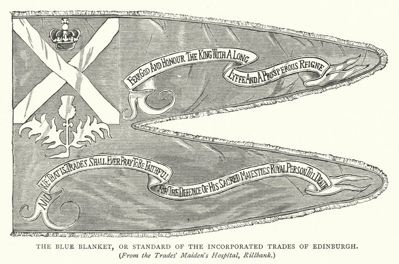 Das Blaue Tuch oder Standard der Eingetragenen Gewerke von Edinburgh von English School