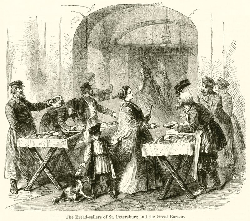 Die Brothändler von St. Petersburg und der Große Basar von English School