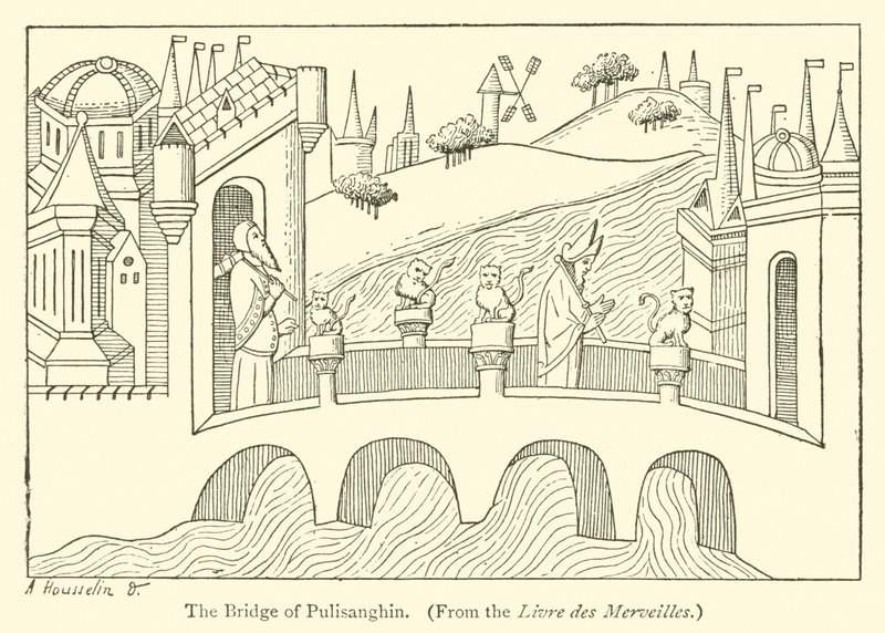 Die Brücke von Pulisanghin (Gravur) von English School