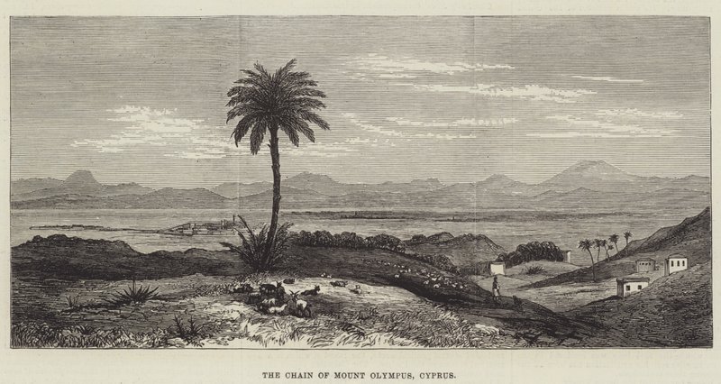 Die Kette des Olymp, Zypern (Gravur) von English School