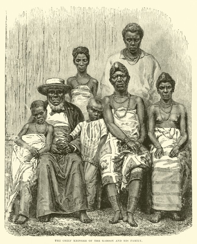 Der Häuptling Kringer vom Gabun und seine Familie von English School
