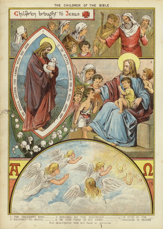 Die Kinder der Bibel: Kinder zu Jesus gebracht von English School