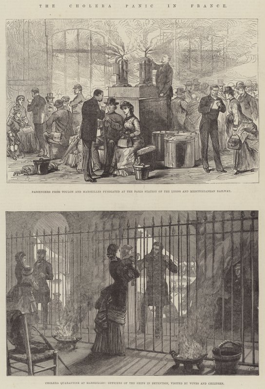 Die Cholera-Panik in Frankreich von English School