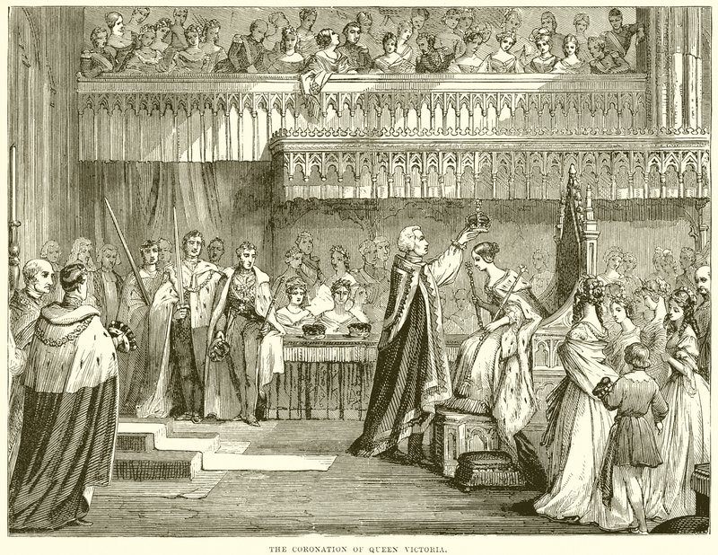 Die Krönung von Königin Victoria von English School
