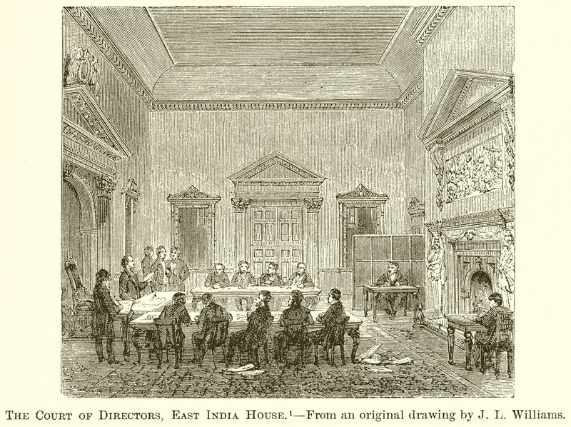 Der Vorstand der Direktoren, East India House von English School