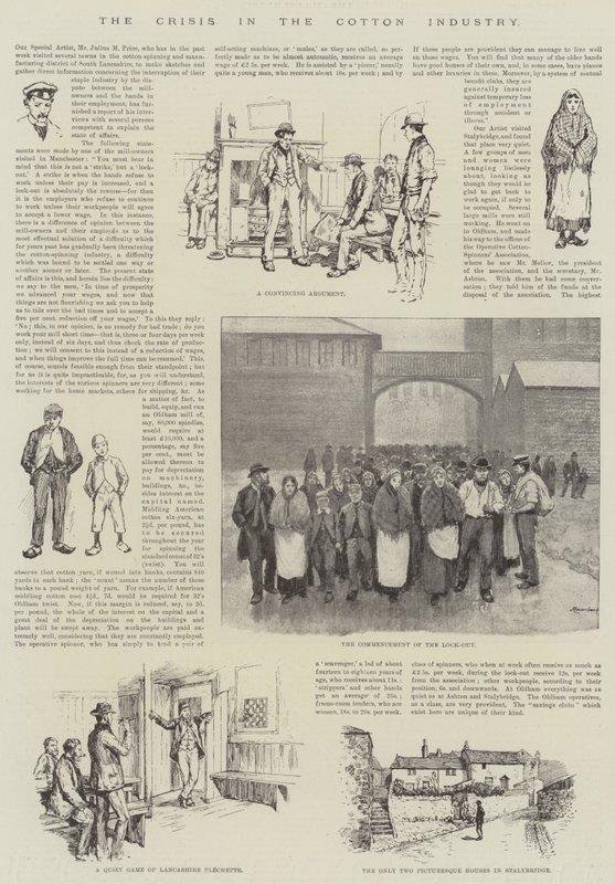 Die Krise in der Baumwollindustrie von English School