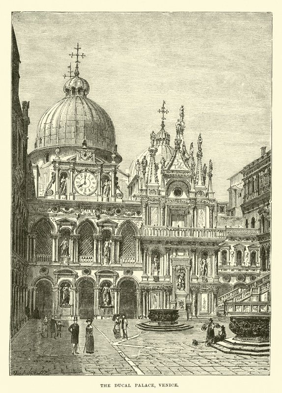 Der Dogenpalast, Venedig von English School