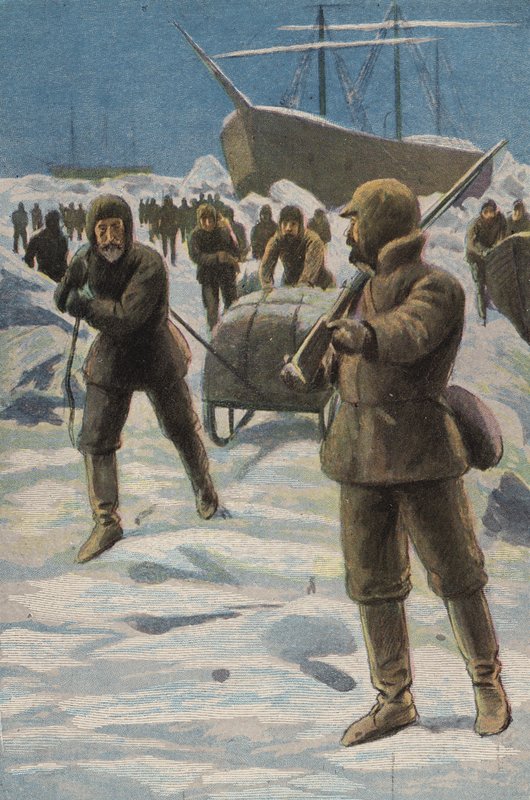 Die Erebus und Terror im Eis von English School