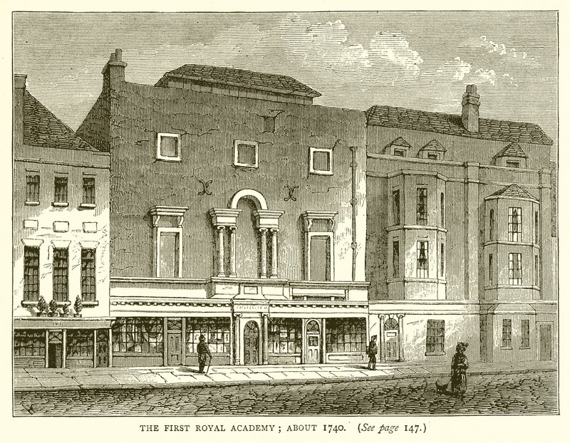Die erste Royal Academy um 1740 von English School