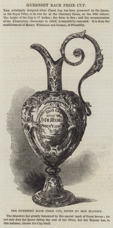 Der Guernsey-Rennpreis-Pokal, gestiftet von Ihrer Majestät von English School