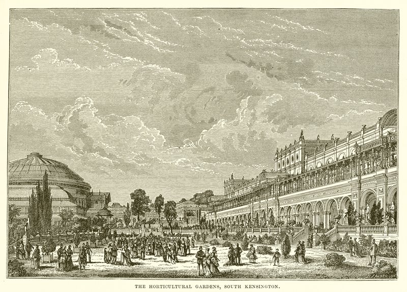Die Gartenbauausstellung, South Kensington von English School