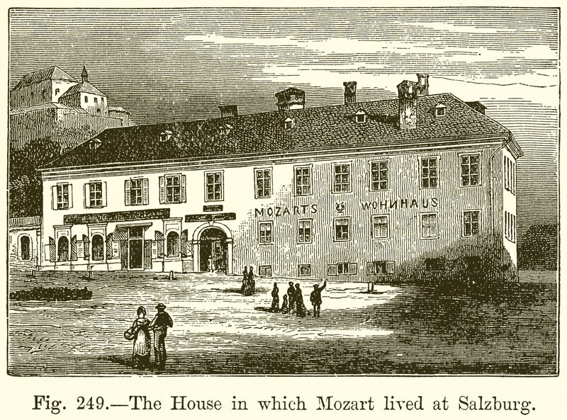 Das Haus, in dem Mozart in Salzburg lebte von English School