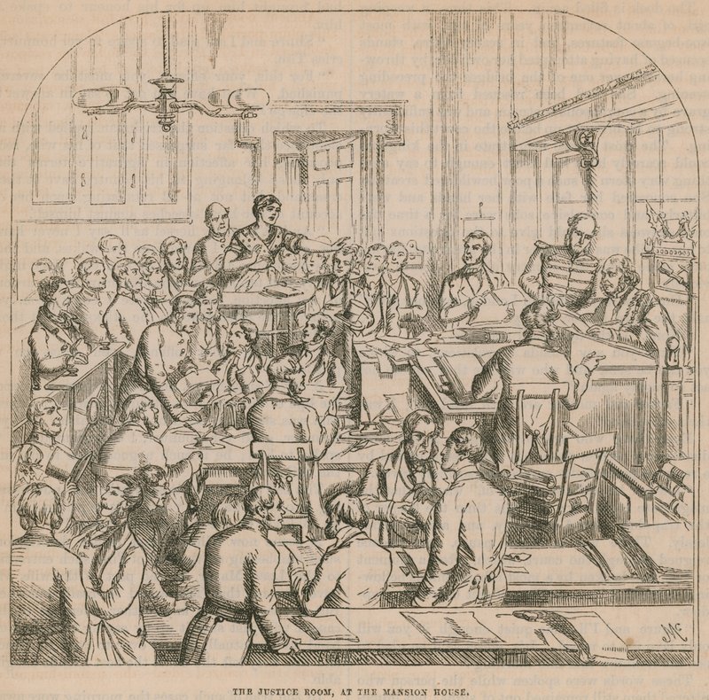 Der Justizraum im Mansion House von English School