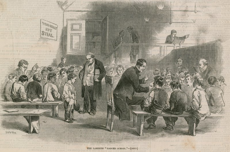 Die Lambeth Ragged School für Jungen von English School
