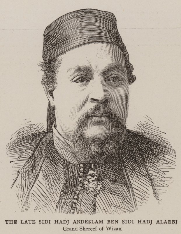 Der verstorbene Sidi Hadj Abdeslam Ben Sidi Hadj Alarbi (Gravur) von English School