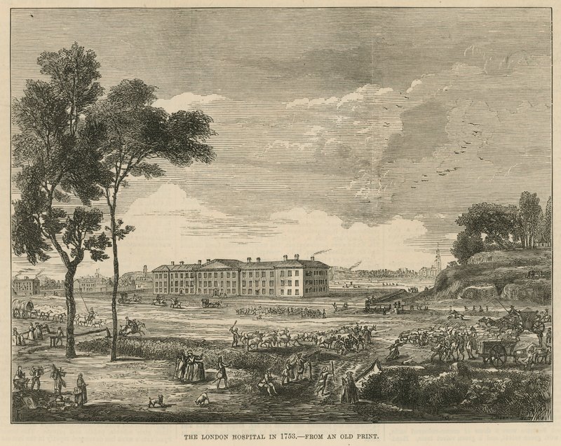 Das Londoner Krankenhaus im Jahr 1753 von English School