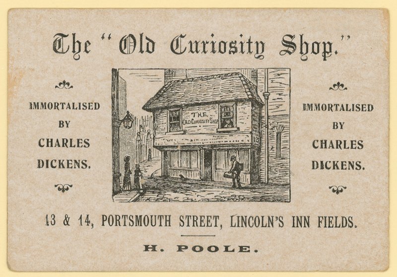 Das Alte Kuriositätenkabinett, Portsmouth Street, Lincolns Inn Fields, London; Poole Altpapierhändler von English School