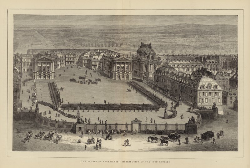 Der Palast von Versailles - Verteilung der Eisernen Kreuze von English School