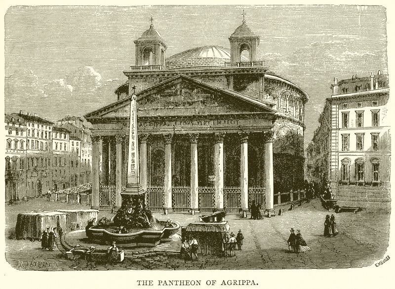 Das Pantheon von Agrippa von English School