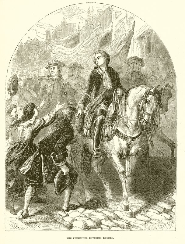 Der Prätendent betritt Dundee von English School