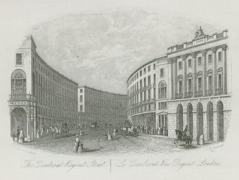 Der Quadrant, Regents Street, London von English School
