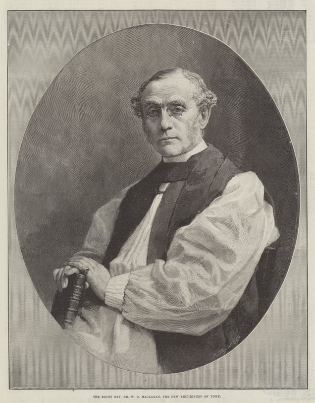 Der rechte ehrwürdige Dr. W D Maclagan, der neue Erzbischof von York von English School