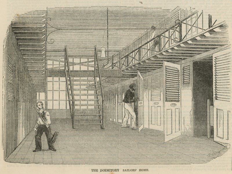 Das Sailors Home, Ratcliff: Das Schlafsaal von English School