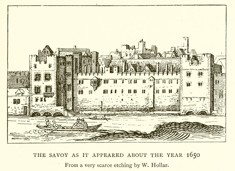 Der Savoy wie er um das Jahr 1650 erschien von English School
